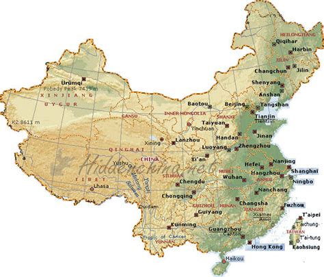 interactive, detailed maps of China, provinces, cities .